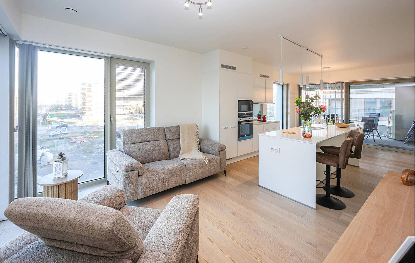Apartamento vacacional entero, Apartamento de vacaciones para 4 personas con terraza in Ciudad de Ostende, Ostende