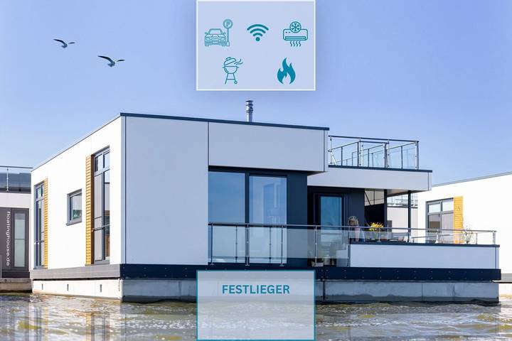 Ferienhaus für 6 Personen, mit Terrasse und Seeblick sowie Ausblick in Ribnitz-Damgarten