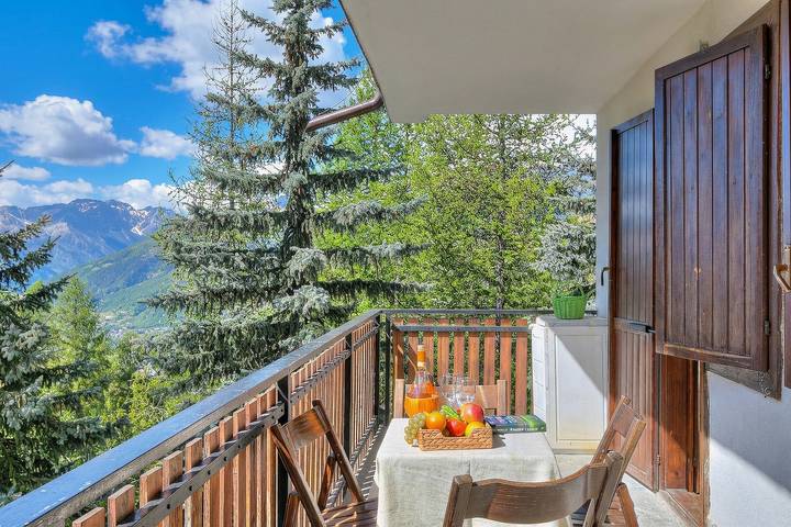 Gîte pour 4 personnes, avec balcon à Sauze d'Oulx