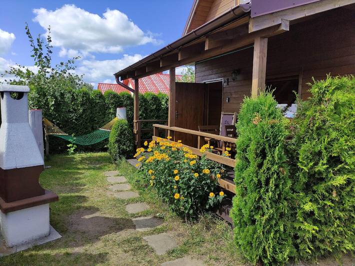 Vakantiehuis voor 6 personen, with terras and uitzicht as well as tuin in Pommeren