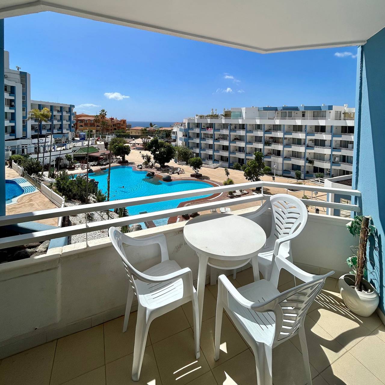 Vacation Home '1 Bedroom Apartment Green Park K001' with Shared Pool and Balcony in Las Adelfas, San Miguel de Abona