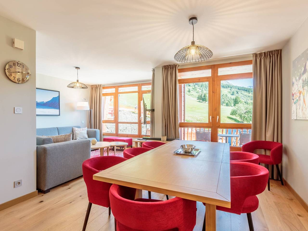 Geheel appartement, Superb apartment in Arcs 1800, 7 beds, pool, spa, gym, parking, ski-in/ski-out in Arc 1800, Bourg-Saint-Maurice