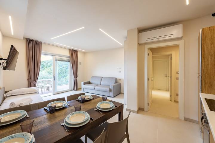 Appartamento per 5 persone, con vista oceano e terrazza, con animali domestici in Casarza Ligure