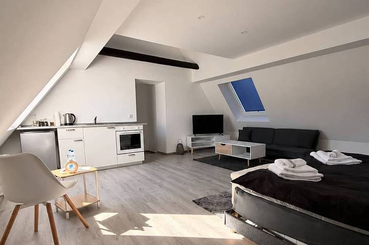Ganze Wohnung, Modernes Dachstudio mit Küche & kostenlosem Parkplatz in Bielefeld, Nordrhein-Westfalen