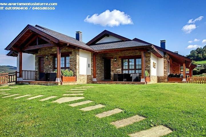 Casa rural para 4 personas, con jardín en Valdés 