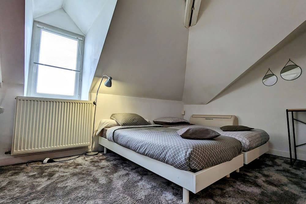 Spacious 4-Person Room with Private Bath and Breakfast Included in Châteauroux, Châteauroux region