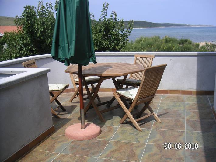 Apartament wakacyjny dla 5 osób, z Balkon/ taras w Ljubač (Dalmacja)