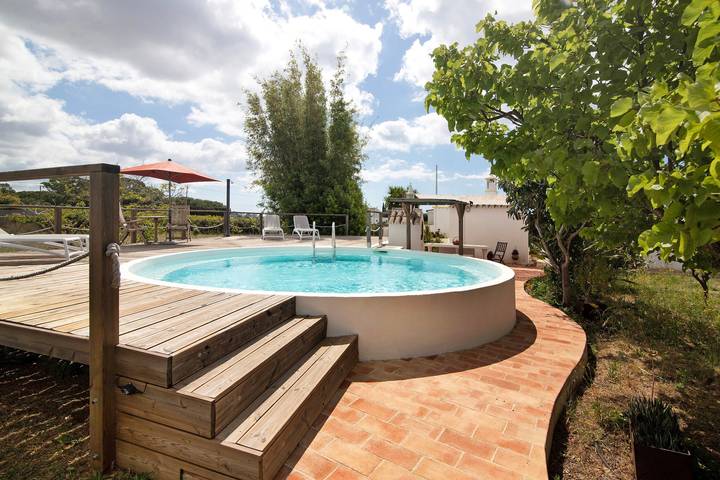 Casa de férias para 3 pessoas, com jacuzzi e jardim em Luz de Tavira