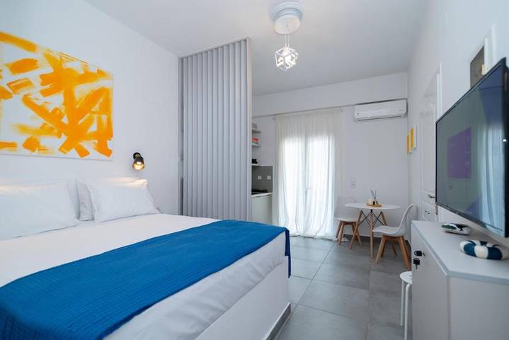 Apartamento para 2 personas, con terraza, Se admiten mascotas en Delfos
