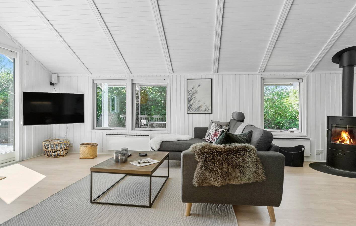 Feriehus for 6 personer med terrasse in Saksild Strand, Rude Strand