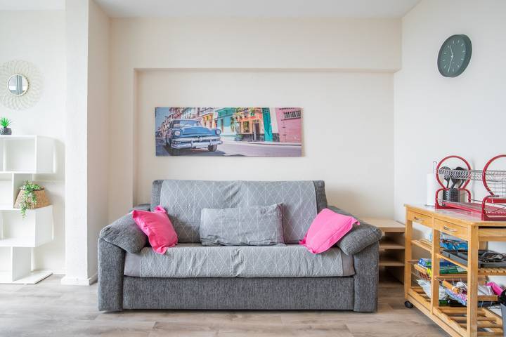 Ganze Wohnung, Ferienwohnung 'Vistas Al Mar - Junto A La Playa' mit Meerblick, Gemeinschaftspool und WLAN in Calpe Altstadt, Calpe