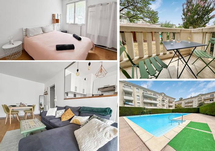 Gîte pour 2 personnes, avec balcon et piscine à Blanquefort - 2