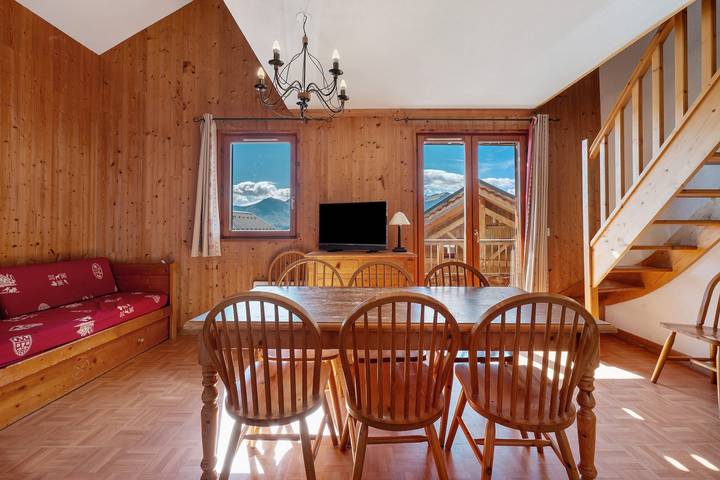 Casa vacanza per 10 persone con balcone in La Toussuire, Villarembert