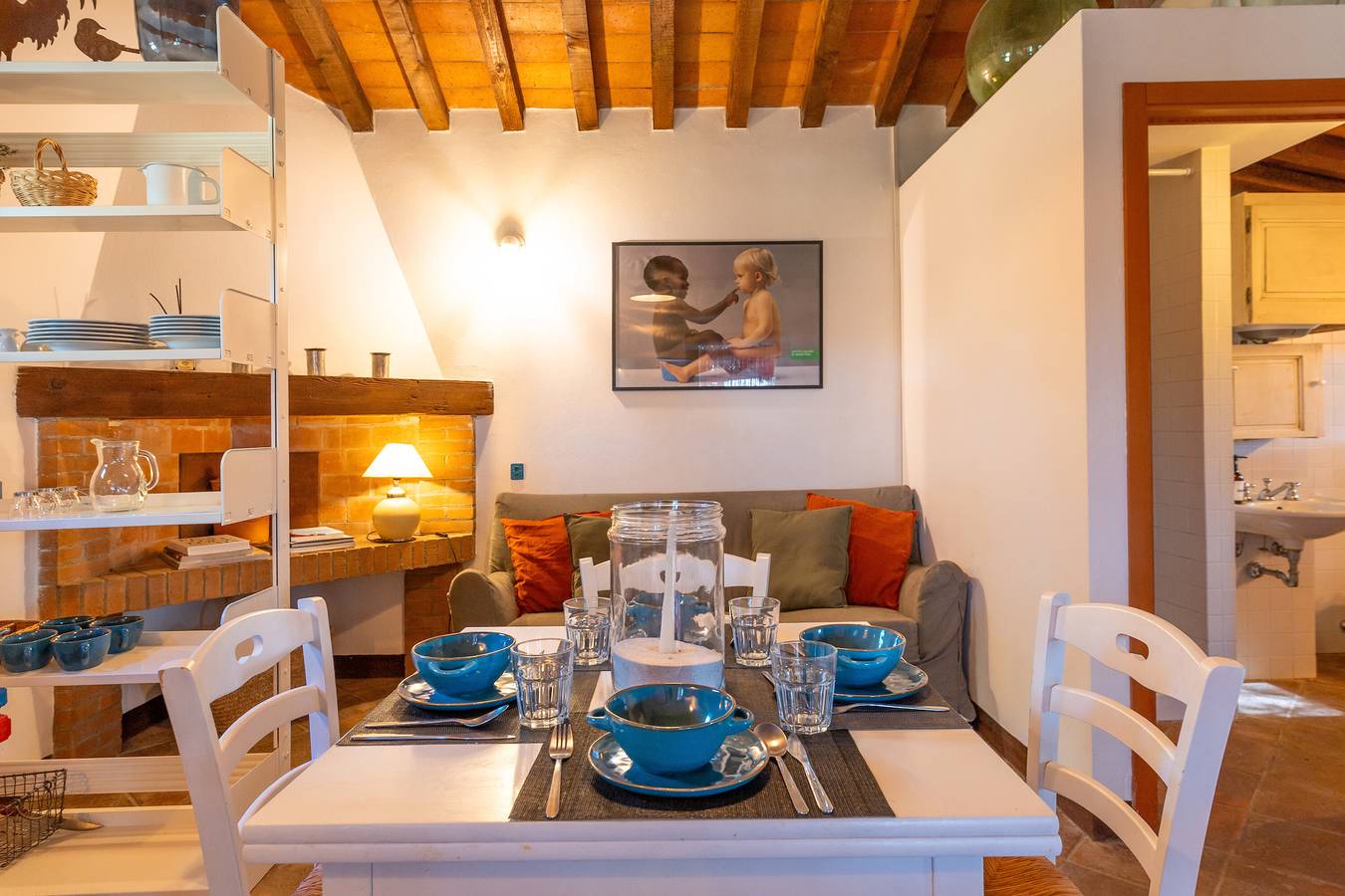 Ferienhaus 'I Mandrioli' mit privater Terrasse, Wlan und Klimaanlage in Casale Marittimo, Etruskische Küste