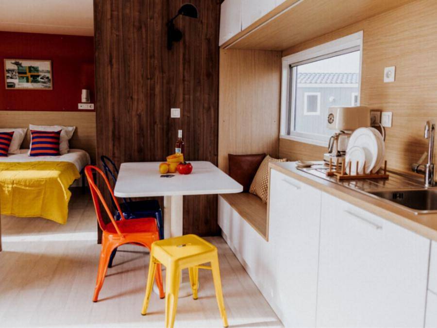 Camping Liberté Landrellec - Mobilheim 4 personen - Prestige Meerblick in Landrellec, Pleumeur-Bodou