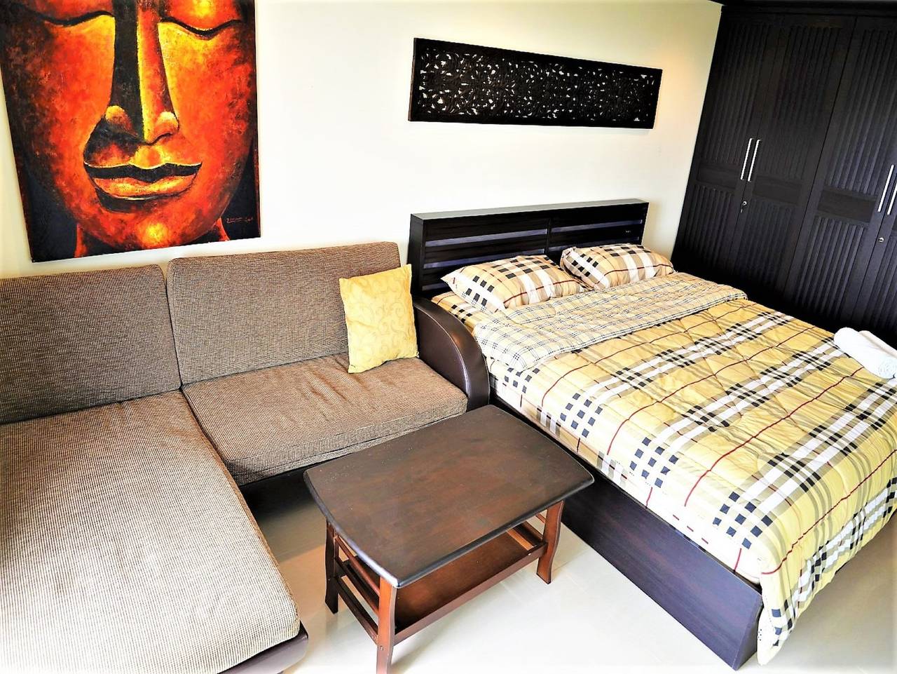 Gehele studio, Large corner studio condo Jomtien in Pattaya, Changwat Chonburi