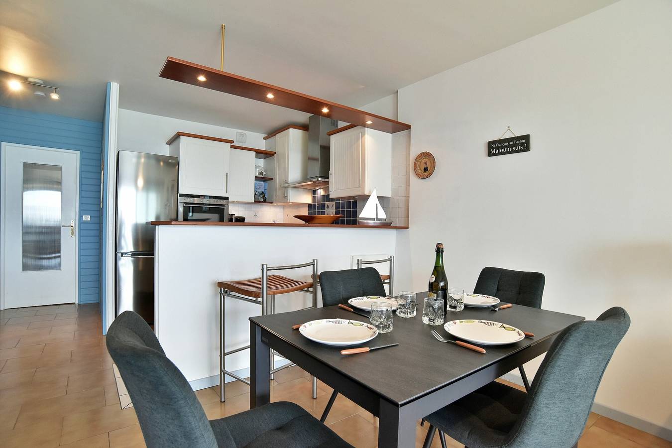 Geheel appartement, Vakantieappartement voor 4 personen met tuin in Saint-Malo, Saint-Malo en omgeing