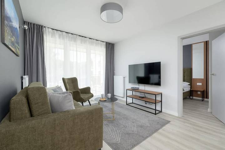 Gîte pour 6 personnes, avec balcon et jacuzzi, adapté aux familles à Zakopane
