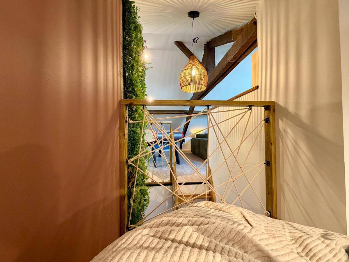 Appartement entier, Le Jungle Loft, Lit King size, Baby-foot & Design in La Roche-sur-Yon, Vallée de la Loire