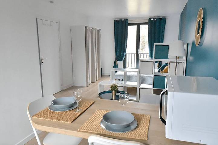 Atypisches Studio, neu renoviert, komplett ausgestattet in Vert-le-Grand, Essonne