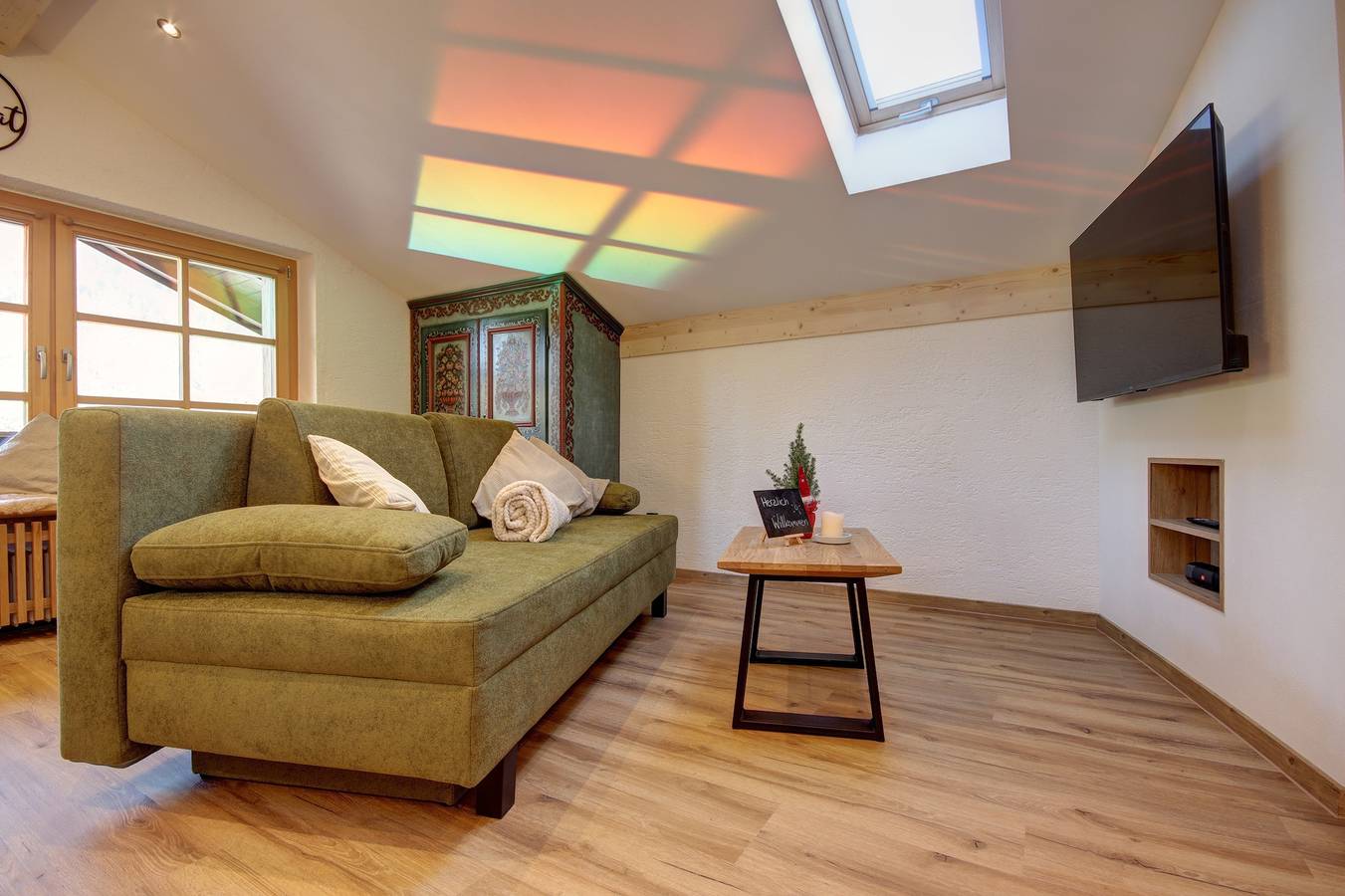 Ganze Ferienwohnung, Ferienwohnungen Birmoser inkl. Chiemgaukarte - B Ferienwohnung Hörndl 52qm, Balk, Küche, 1 Schlafz., 1 Wohnschlafz. in Ruhpolding, Bayerische Alpen