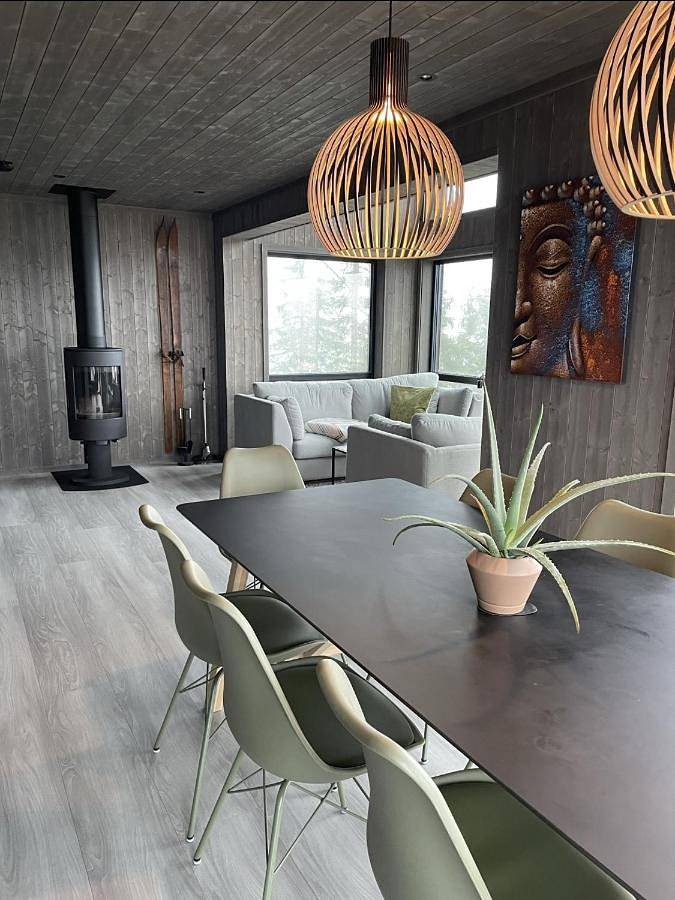 Stylish cabin at Lifjell with jacuzzi and sauna in Bø