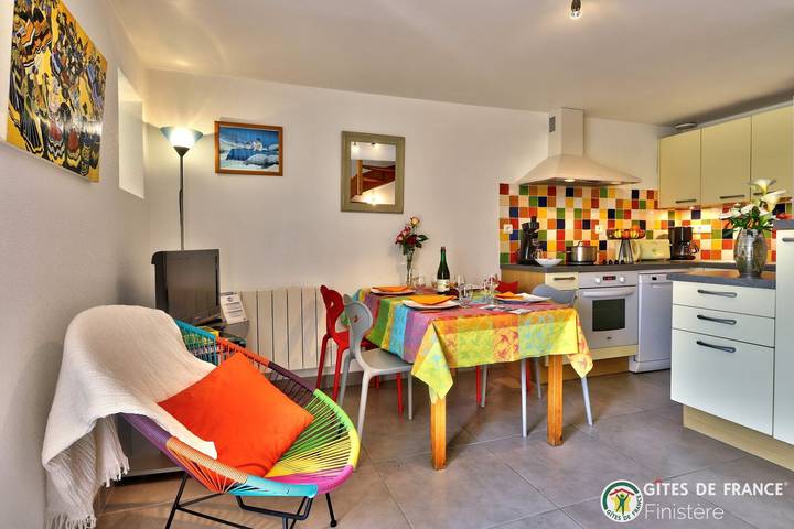 Gîte pour 3 personnes, avec terrasse et jardin