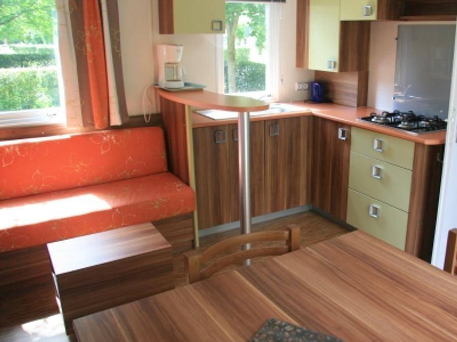 Flower Camping du Port Caroline - Mobile home 6 persons - Standard 3 bedrooms 34m² + uncovered terrace in Loire-Authion, Angers region