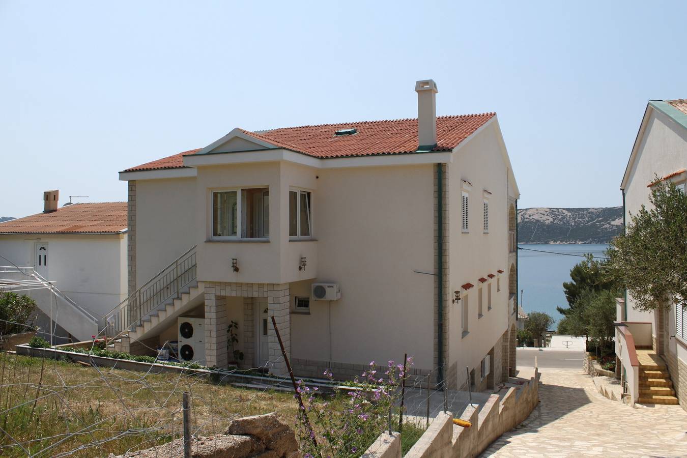 Entire apartment, Studio flat with terrace and sea view Stara Novalja (Pag) As-6469-b in Stara Novalja, Pag Island