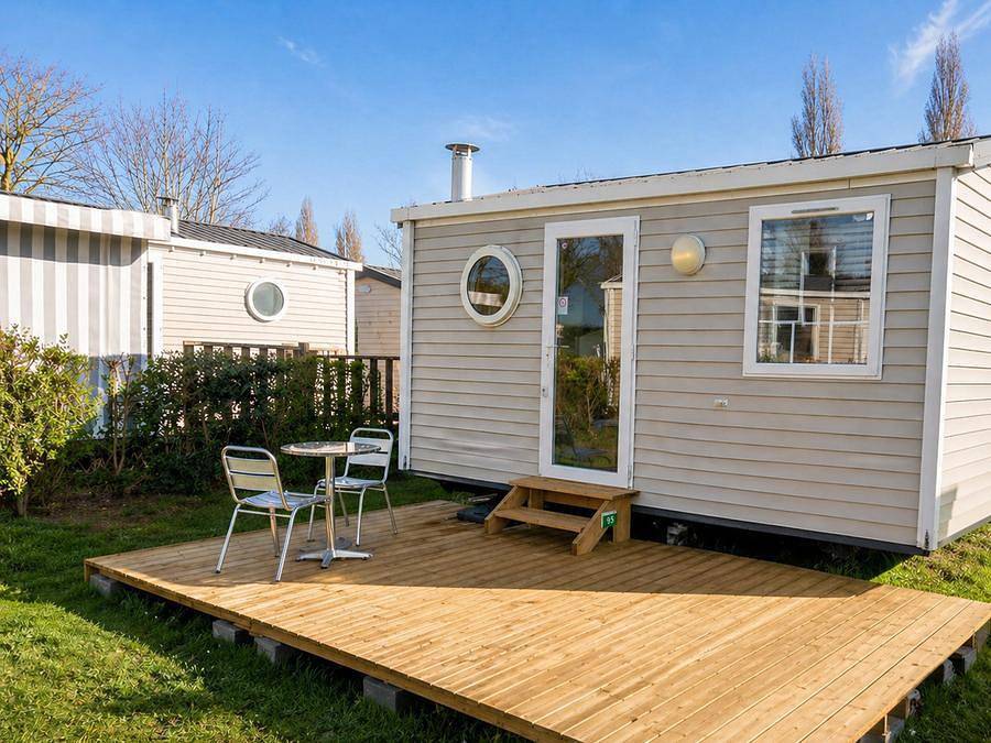 Camping Sites et Paysages - Camping de la Baie - Mobilhome 2 personas - Privilège 1 habitación - Terraza descubierta - 21 m2 in Pendé, Región de Abbeville