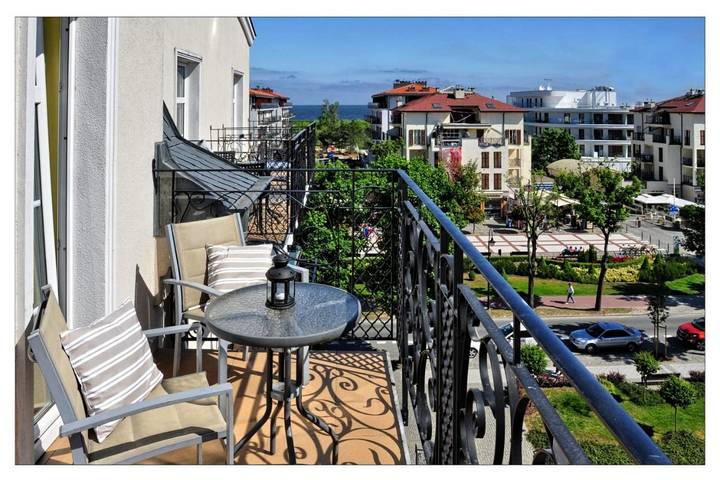 Ferienwohnung für 4 Personen, mit Balkon und Ausblick in Swinemünde