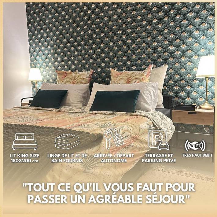 Location de vacances pour 4 personnes, avec terrasse à La Riche