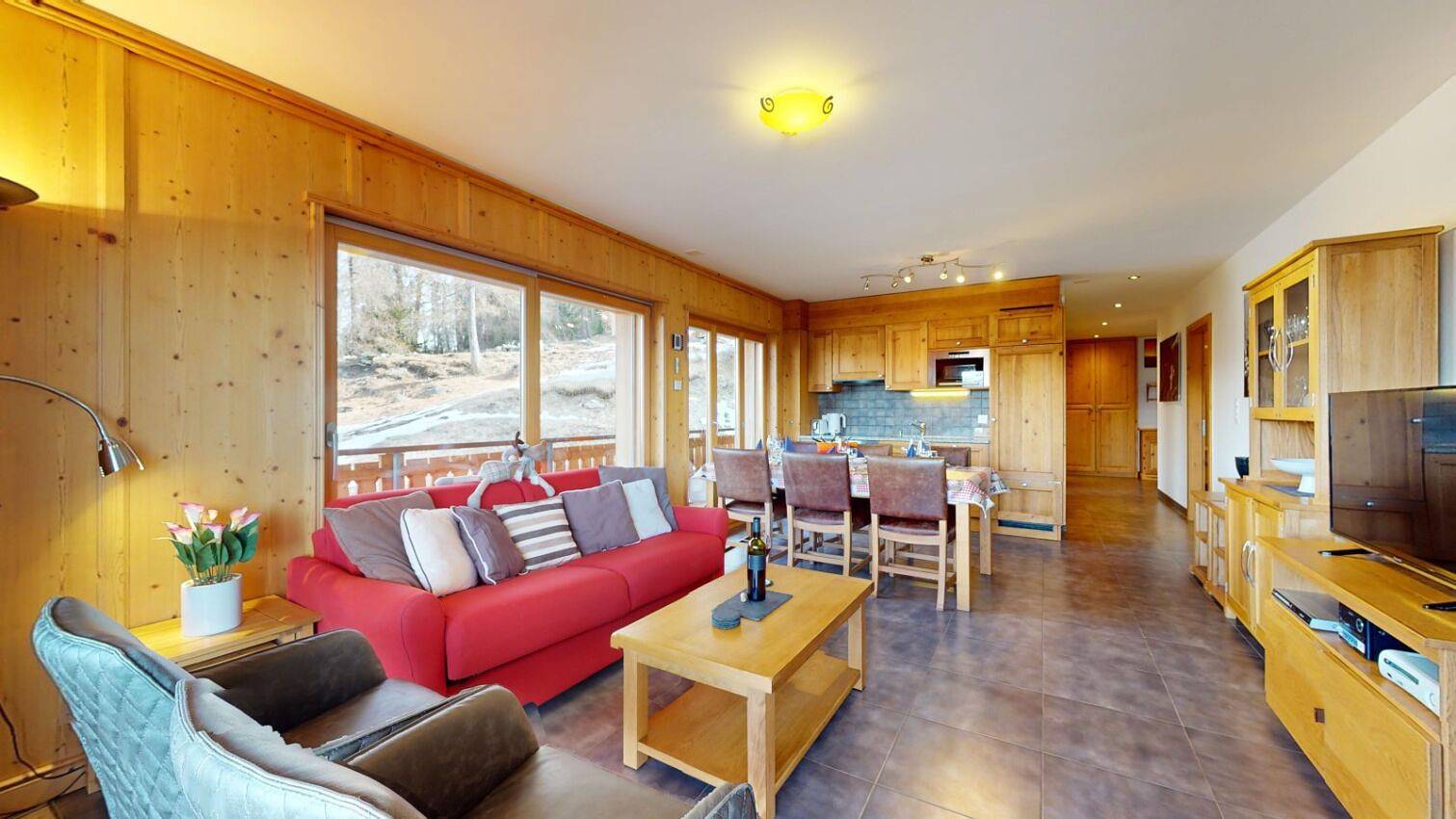 Ganze Wohnung, Hauts de Veysonnaz Hv1 010 - Sauna apartment 6 per in Veysonnaz, Walliser Alpen