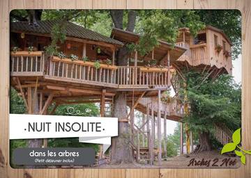 Cabane dans les arbres pour 4 personnes, avec jardin dans Grand Est