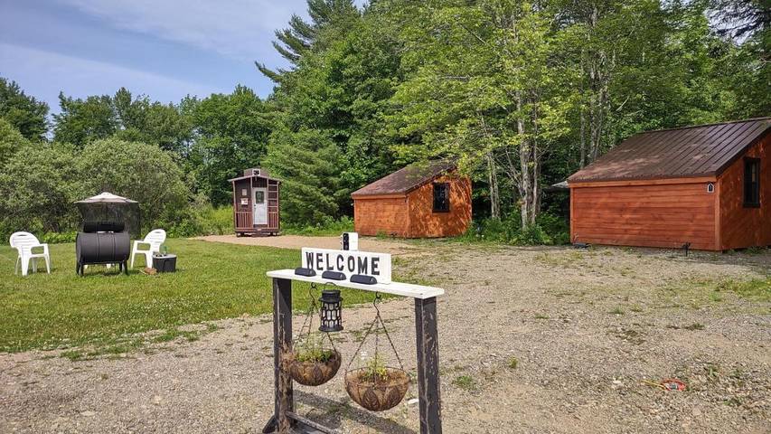 Camping per 2 persone, con giardino e panorama in Maine