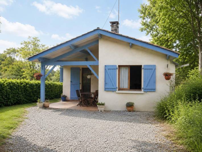 Maison de vacances pour 4 personnes, avec Terrasse ainsi que Jardin et Vue dans les Landes