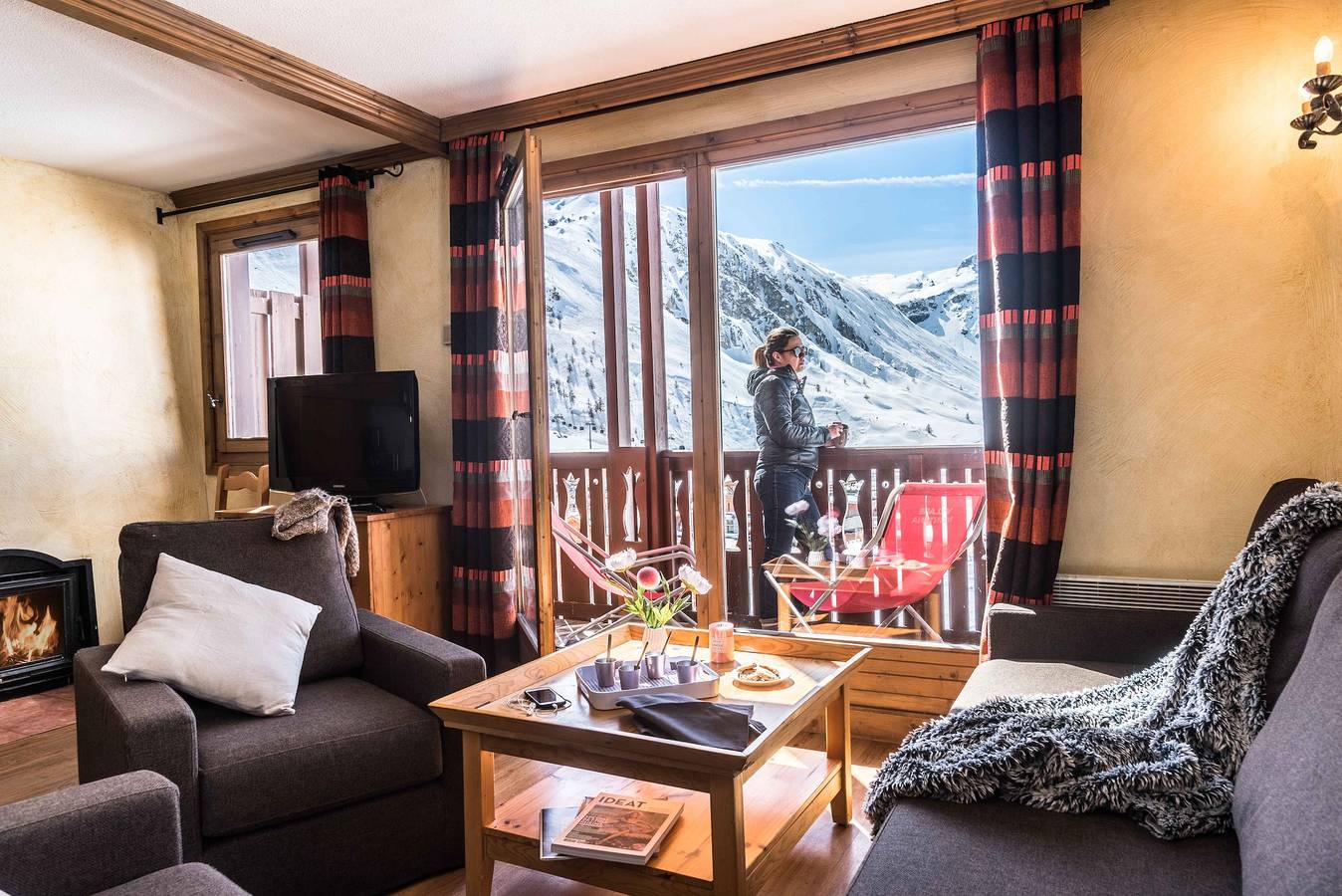 Appartement entier, Appartement de vacances pour 8 personnes avec balcon in Tignes, Parc National de la Vanoise