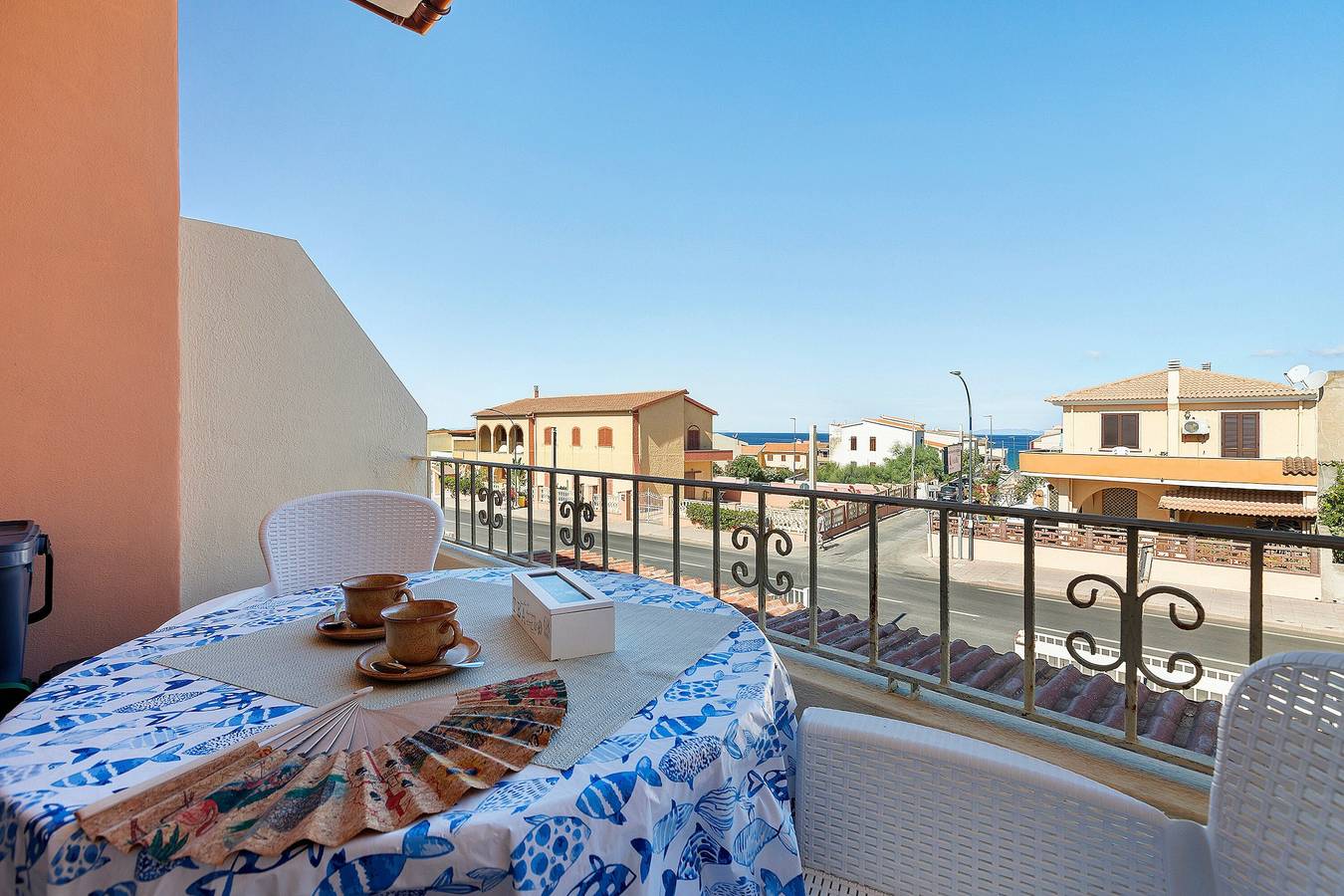 Holiday Home 'La Perla Bianca' with Sea View, Balcony, and Air Conditioning in Lu Bagnu, Castelsardo