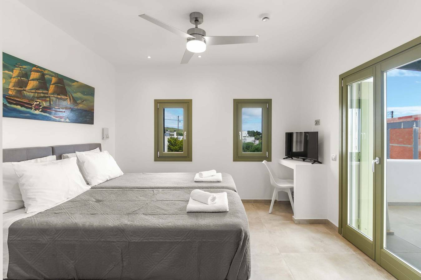 Ferienhaus für 5 Personen mit Balkon/Terrasse in Ampelas, Paros