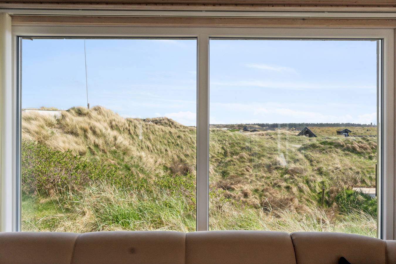 Front row to the North Sea in modern house in Blokhus, Jammerbugt