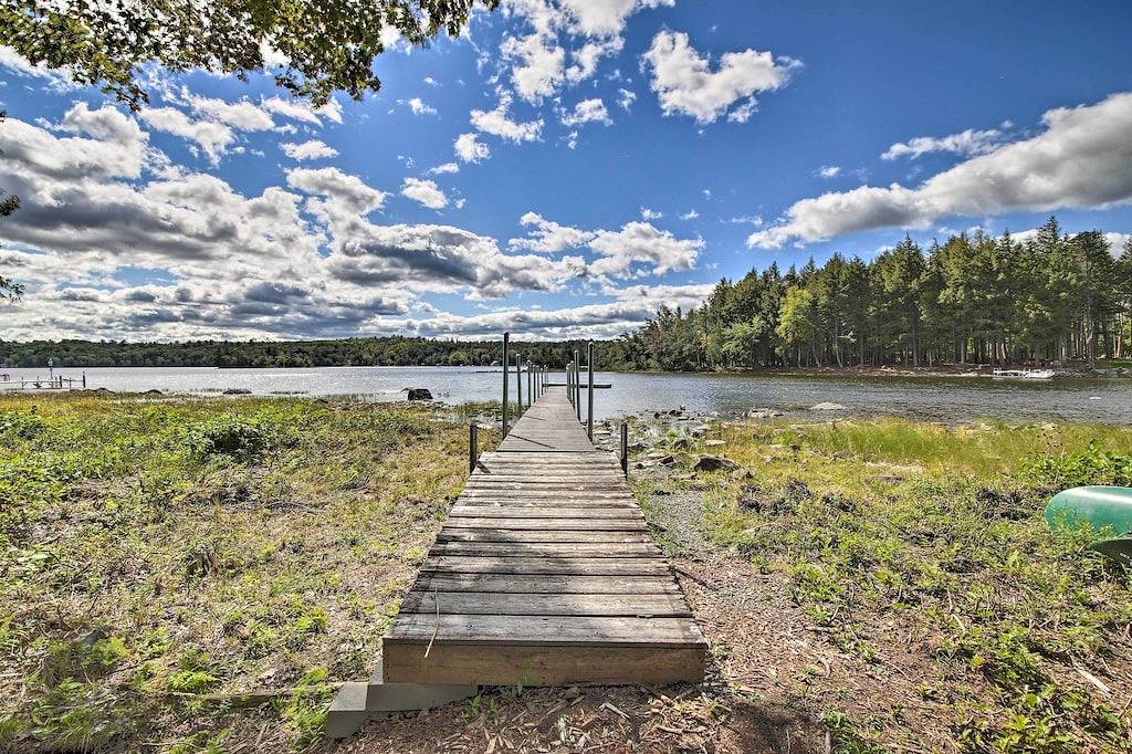 Waterfront Sebec Lake Home w/ Yard + Fire Pit in Piscataquis County