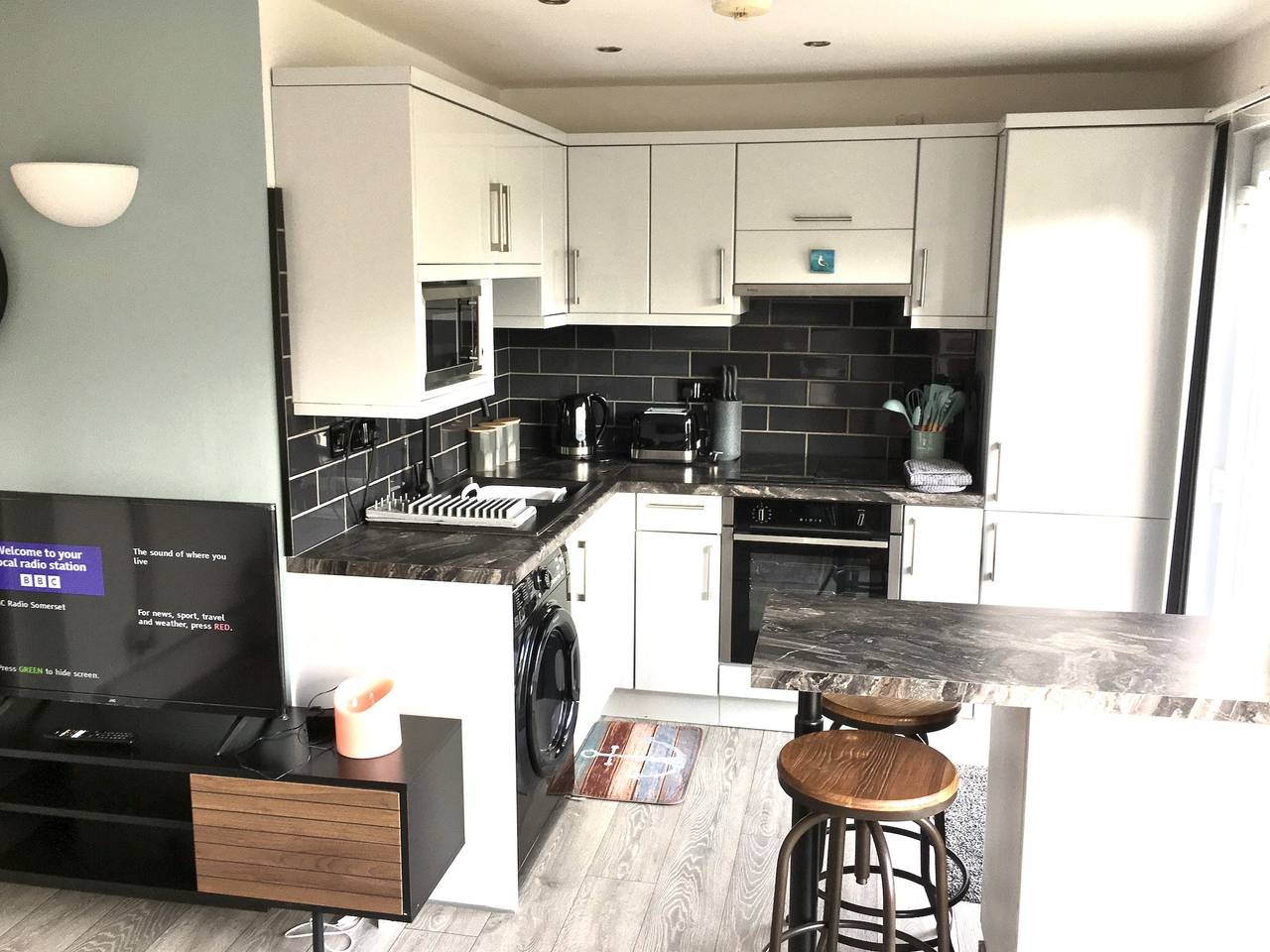 Ganze Ferienwohnung, Ferienwohnung für 3 Personen mit Balkon in Downderry, Cornwall