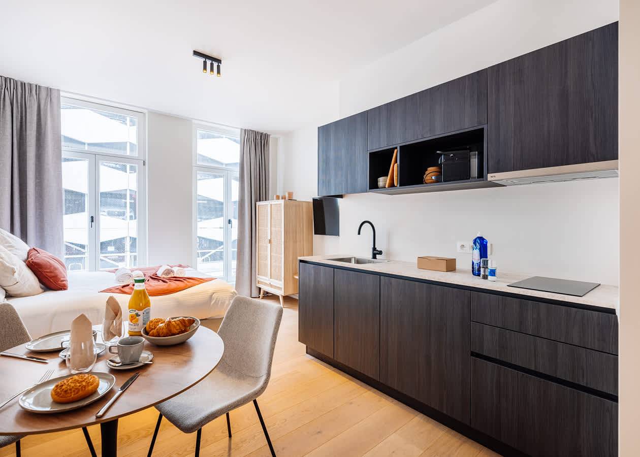 Geheel appartement, Bright studio retreat w/ workspace in Gent, Oost-Vlaanderen