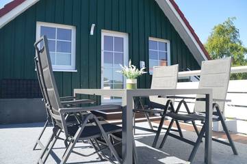 Hütte für 2 Personen, mit Balkon an der Ostsee