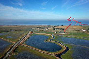 Gîte pour 12 personnes, avec terrasse et jardin, animaux acceptés à Cricqueville-en-Bessin