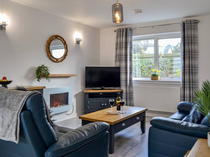 Log cabin for 4 people, with garden in Portpatrick