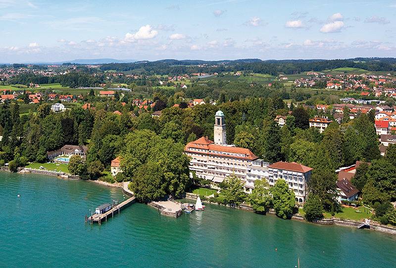 Hotel Bad Schachen - Doppelzimmer Seeseite mit Wc und Bad in Bad Schachen, Lindau