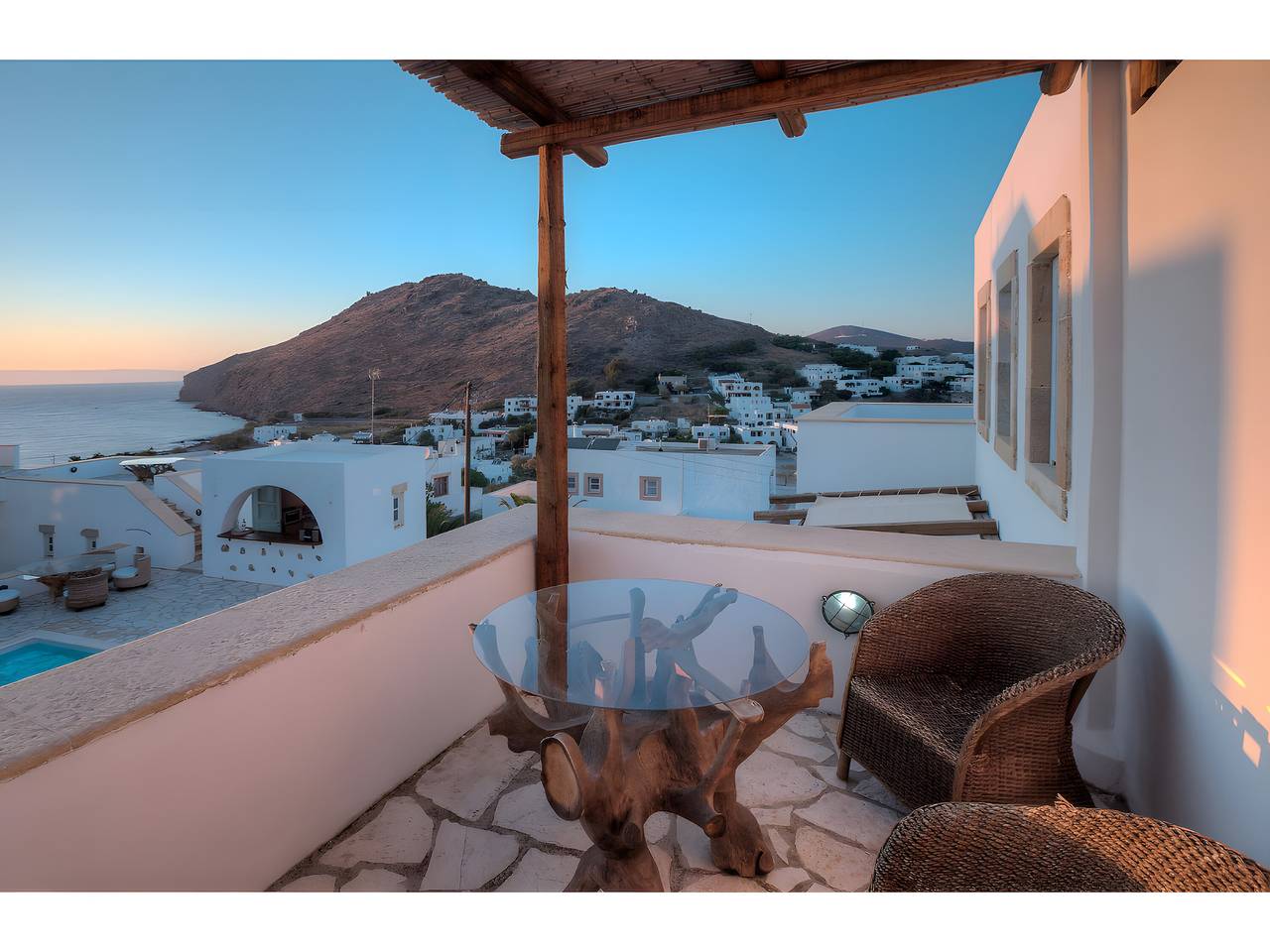 Habitación 'Doble Vista al Mar nº 5' con vistas al mar, Wi-Fi y aire acondicionado. in Skala (Patmos), Archipiélago del Dodecaneso