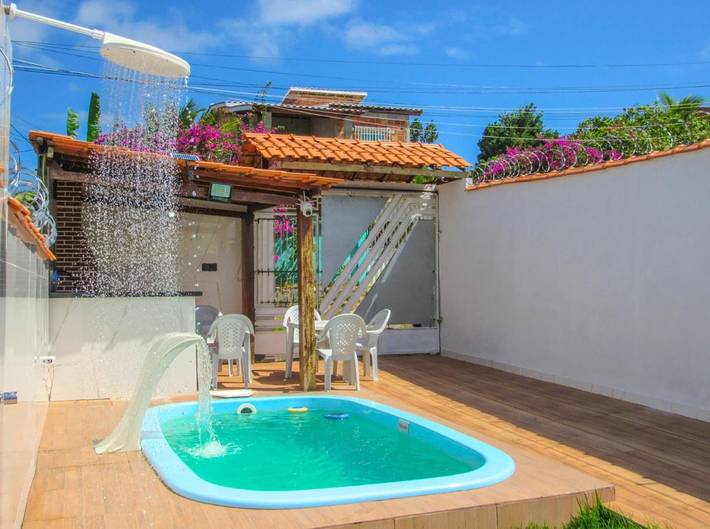 Apartamento para 4 personas, con piscina y jardín en Brasil