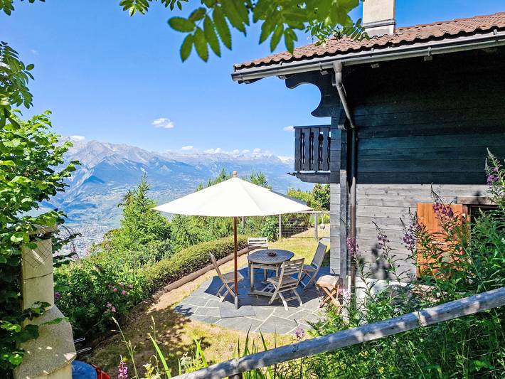 Chalet für 5 Personen, mit Balkon und Terrasse sowie Garten in Nendaz